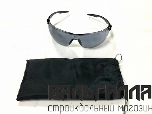 Очки защитные для стрельбы, противоосколочные, ударопрочные BRIZK Black