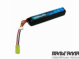 Аккумулятор для страйкбола Li-po B&C 1350 MAH 11.1V (3s) 30C, Mini Tamiya