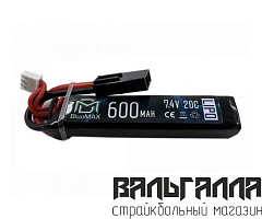 Аккумулятор BlueMAX 7.4V 600mah 20C PDW (Li-Po)